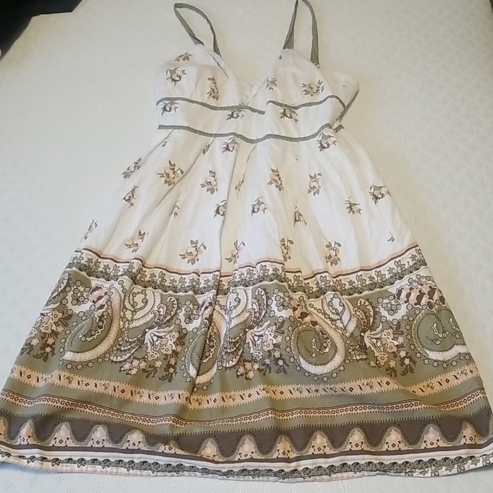Floral Paisley Dress with Straps